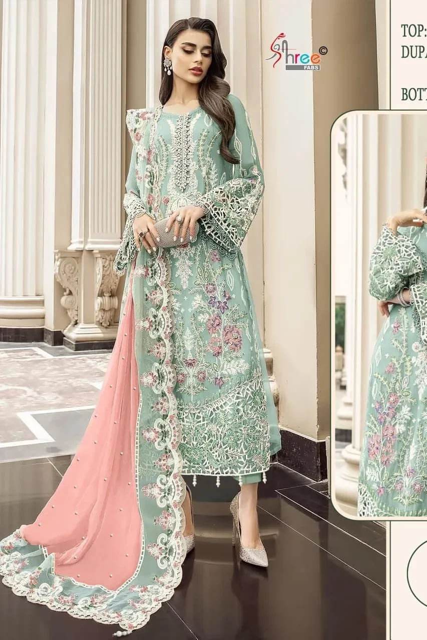 Ashtha-k-1910-Designer Georgette Pakistani Suit Catalog