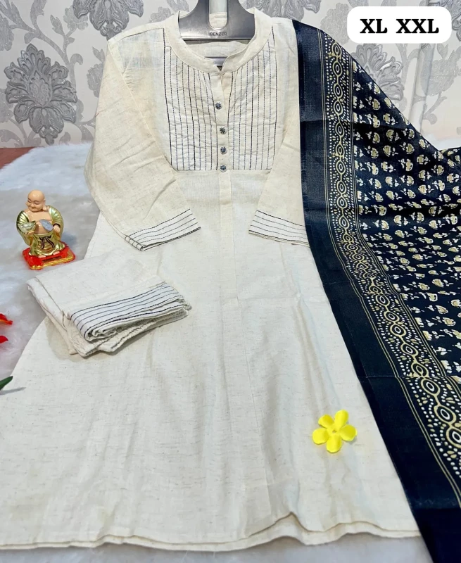 Nandi-Khadi Handloom Kurta Set