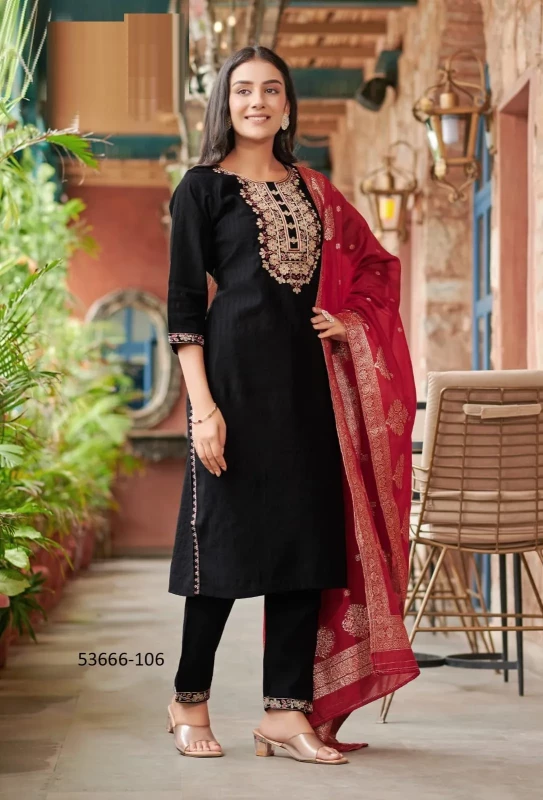 BYC- BANARASI-Designer Banarsi Readymade Dress Catalog Full Set Only