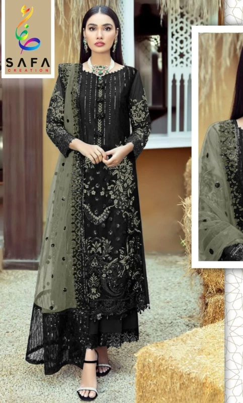 Ashtha-613-Designer Beautiful Wholesaler Pakistani Suit Catalog