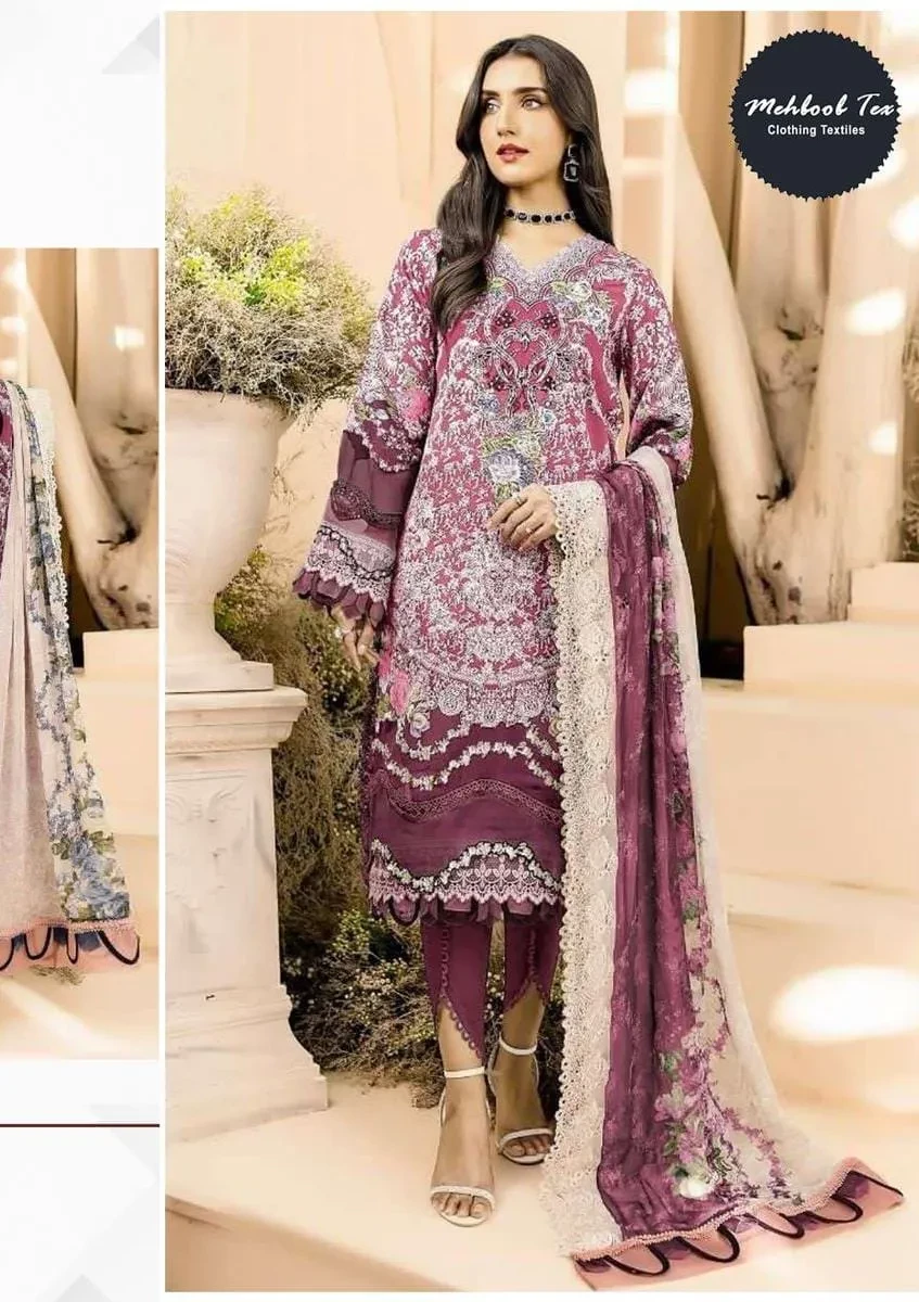 Love-India MEHBBOB TEX Firdouse -Designer Beautiful Unstitched Pakistani Suits Catalog